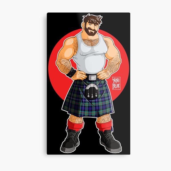 ADAM LIKES KILTS Metal Print