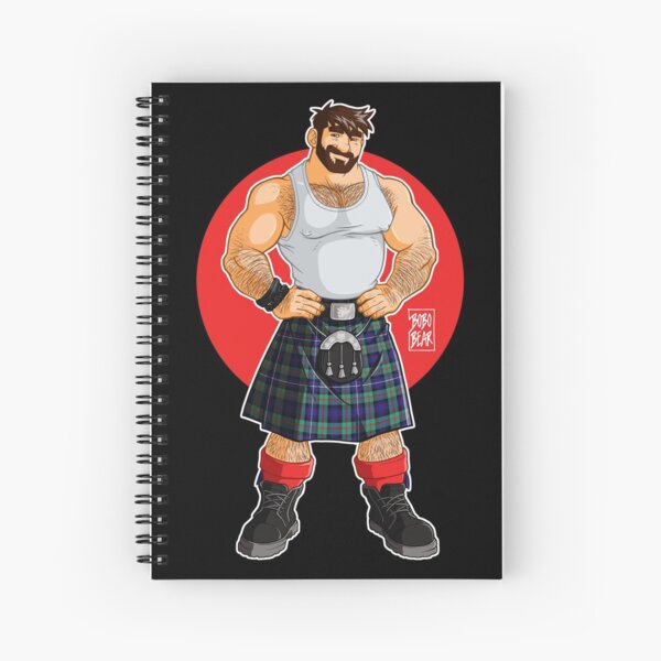 ADAM LIKES KILTS Spiral Notebook