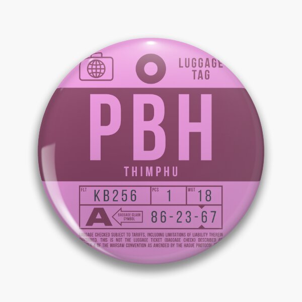 Item preview, Luggage Tag B - PBH Thimphu Bhutan designed and sold by VoodooCircus.