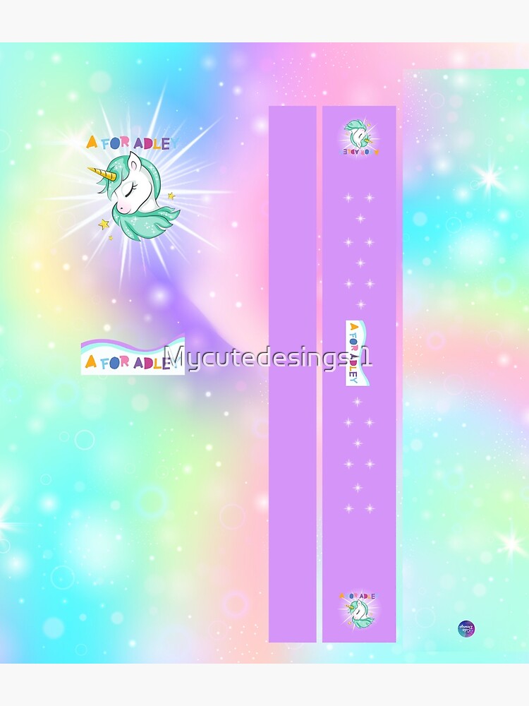 "Beautiful A For Adley girls school backpack, back to school backpacks