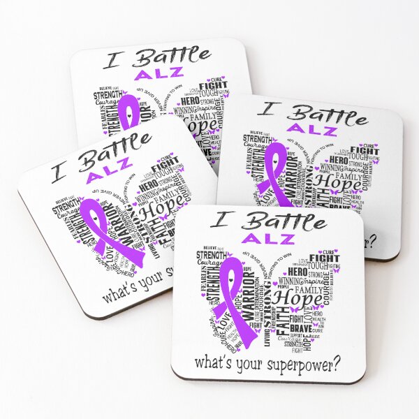 Item preview, ALZ Warrior - I Battle ALZ What is your Superpower? designed and sold by KirstybShop.