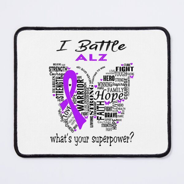 Item preview, ALZ Warrior - I Battle ALZ What is your Superpower? designed and sold by KirstybShop.