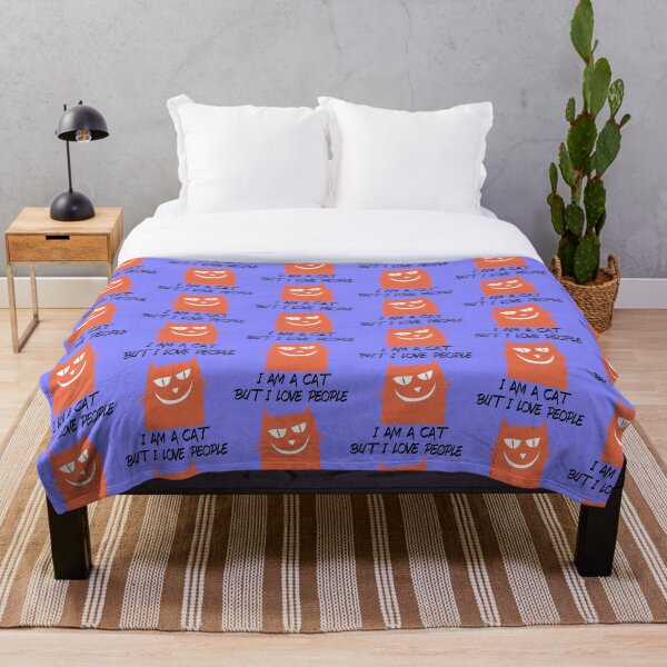 Item preview, I AM A CAT BUT I LOVE PEOPLE designed and sold by MindFly.