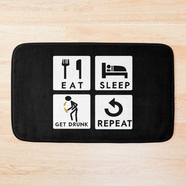 Item preview, Eat Sleep Get Drunk Repeat, Oktoberfest German Beer Festival design designed and sold by Merchking1.