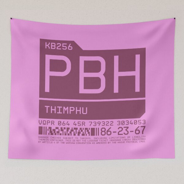 Item preview, Luggage Tag C - PBH Thimphu Bhutan designed and sold by VoodooCircus.