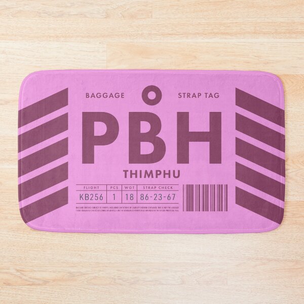 Item preview, Luggage Tag D - PBH Thimphu Bhutan designed and sold by VoodooCircus.