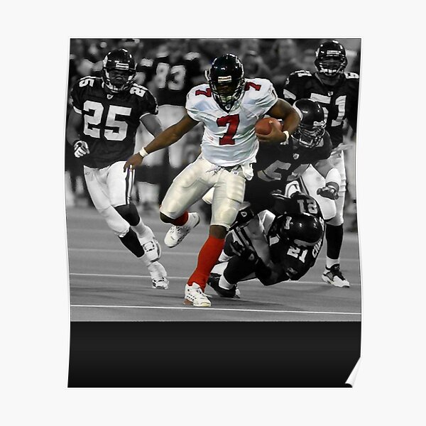 Michael Vick Atlanta Falcons Football Illustrated Art Poster 