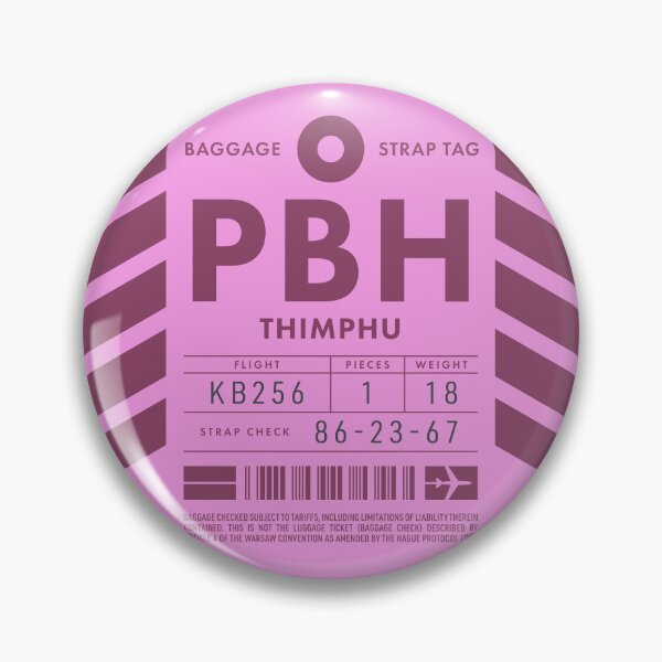 Item preview, Luggage Tag D - PBH Thimphu Bhutan designed and sold by VoodooCircus.