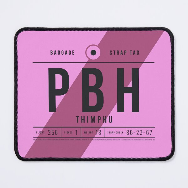 Item preview, Luggage Tag E - PBH Thimphu Bhutan designed and sold by VoodooCircus.