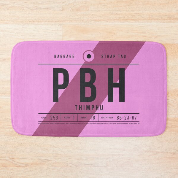 Item preview, Luggage Tag E - PBH Thimphu Bhutan designed and sold by VoodooCircus.