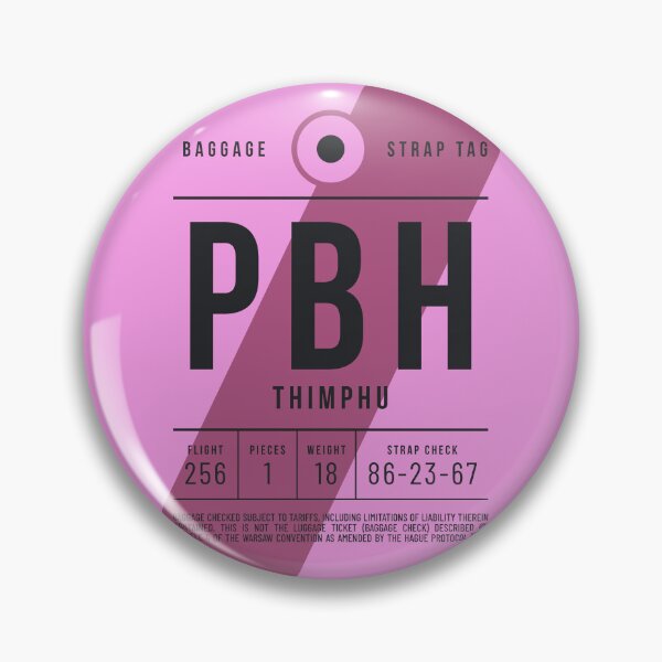 Item preview, Luggage Tag E - PBH Thimphu Bhutan designed and sold by VoodooCircus.