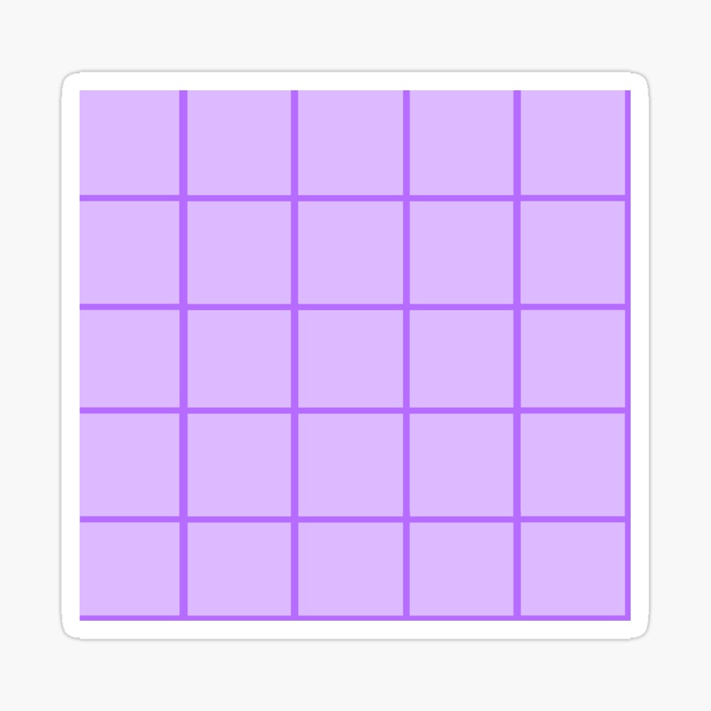 Aesthetic Pastel Purple Grid Clock By Top Devotee Redbubble