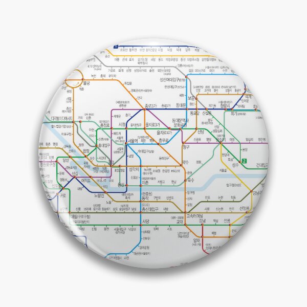 Item preview, SEOUL METRO SUBWAY MAP designed and sold by muriwaimall.