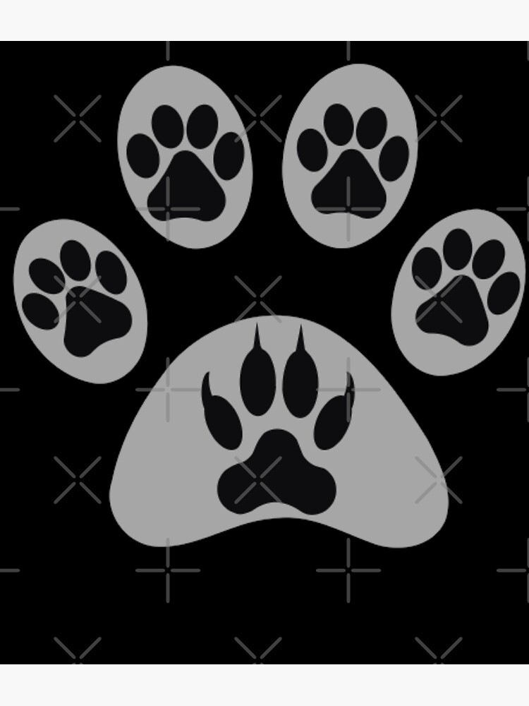 "Paws emoji sticker " Poster for Sale by Nismarket Redbubble
