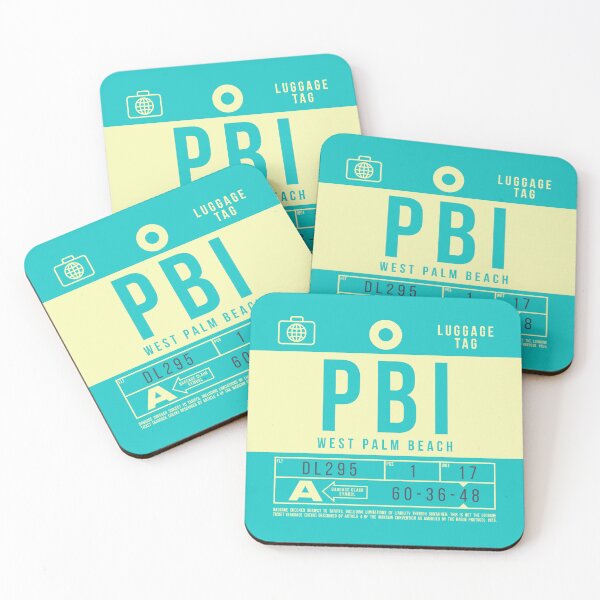 Item preview, Luggage Tag B - PBI West Palm Beach Florida USA designed and sold by VoodooCircus.