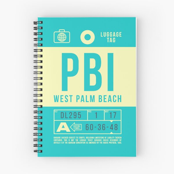 Item preview, Luggage Tag B - PBI West Palm Beach Florida USA designed and sold by VoodooCircus.
