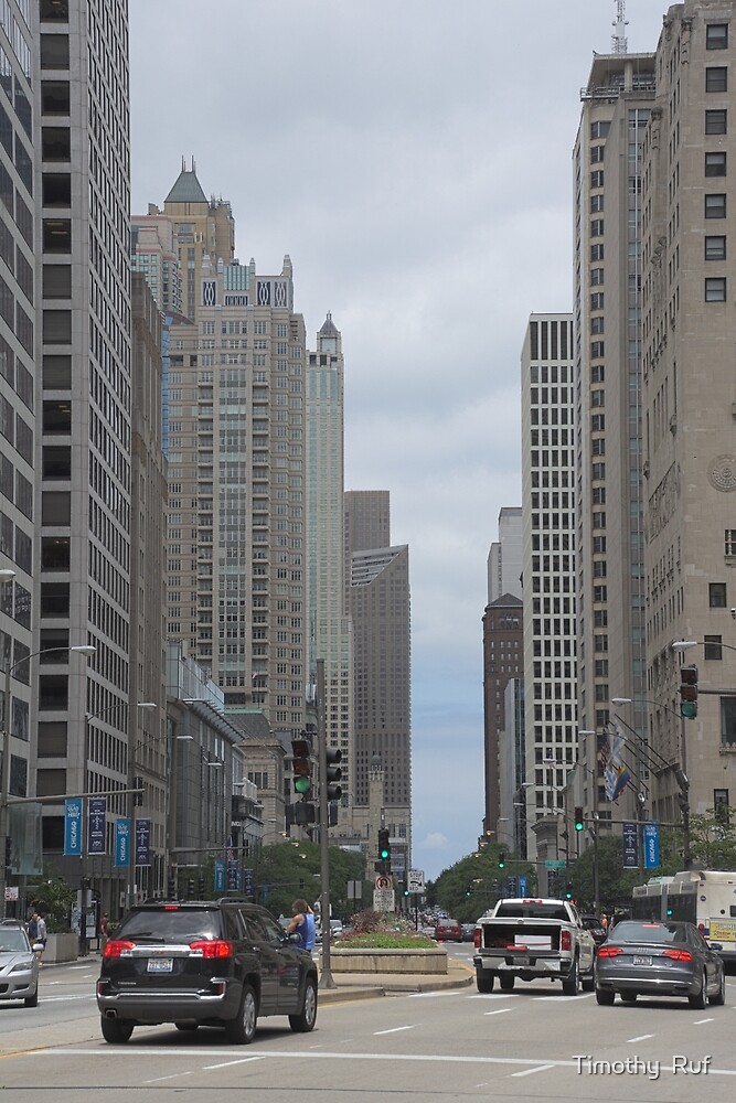 Chicago S Miracle Mile By Timothy Ruf Redbubble   Flat,1000x1000,075,f.u3 