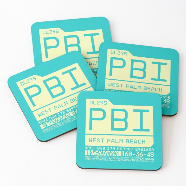 Item preview, Luggage Tag C - PBI West Palm Beach Florida USA designed and sold by VoodooCircus.