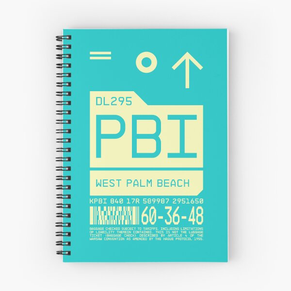 Item preview, Luggage Tag C - PBI West Palm Beach Florida USA designed and sold by VoodooCircus.