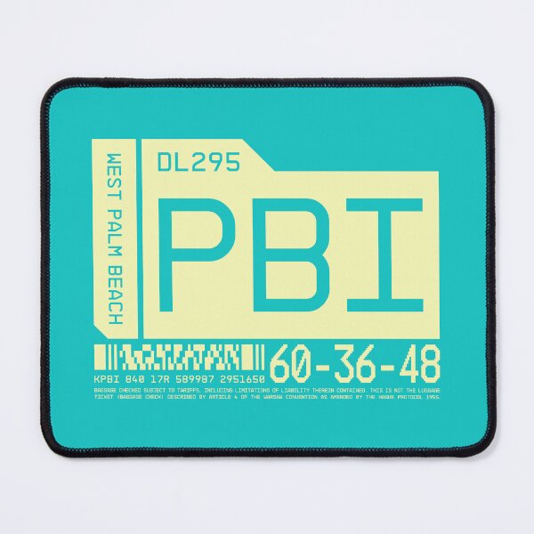 Item preview, Luggage Tag C - PBI West Palm Beach Florida USA designed and sold by VoodooCircus.
