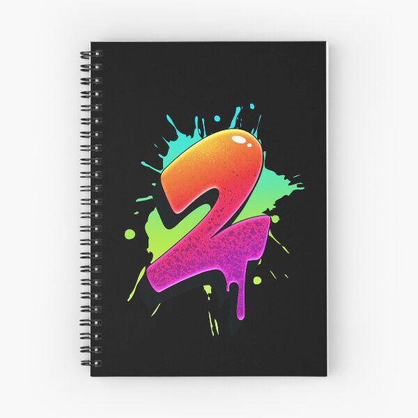 Item preview, Graffiti Number 2 Digit Colorful Paint Splash Style designed and sold by ToTheNextLetter.