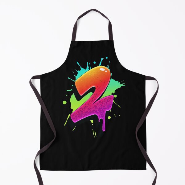 Item preview, Graffiti Number 2 Digit Colorful Paint Splash Style designed and sold by ToTheNextLetter.