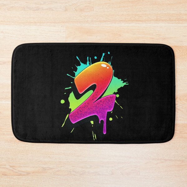 Item preview, Graffiti Number 2 Digit Colorful Paint Splash Style designed and sold by ToTheNextLetter.