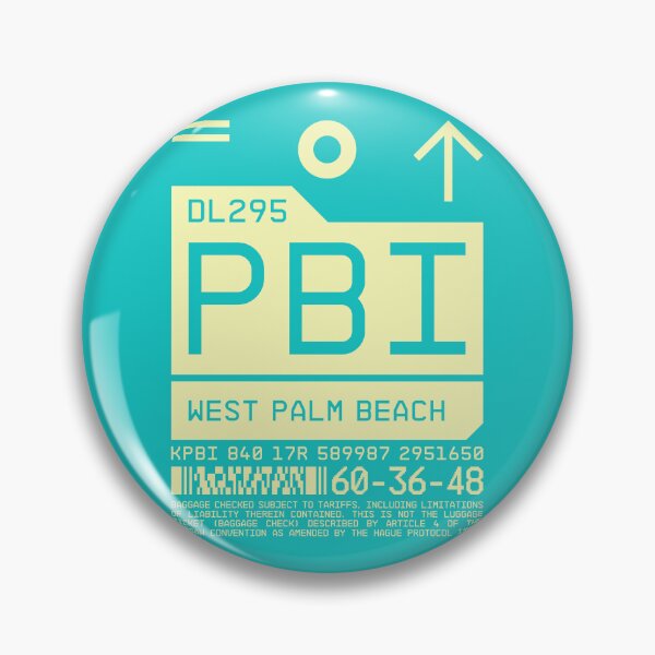 Item preview, Luggage Tag C - PBI West Palm Beach Florida USA designed and sold by VoodooCircus.