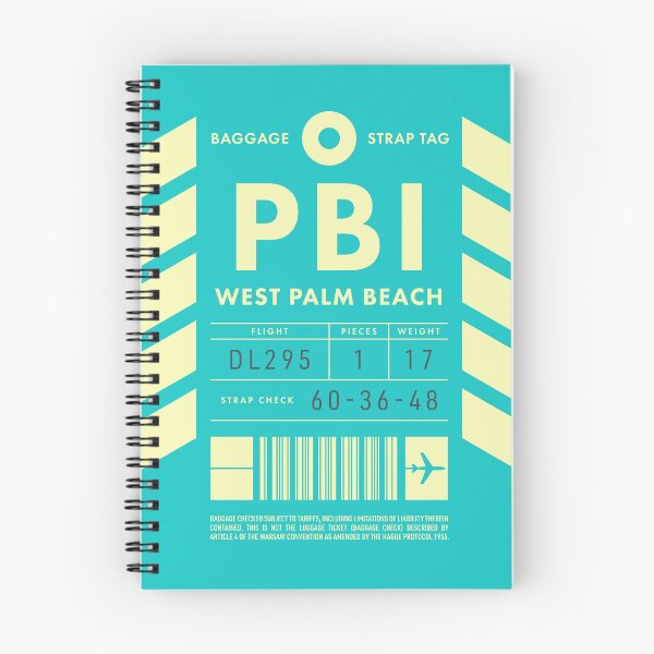 Item preview, Luggage Tag D - PBI West Palm Beach Florida USA designed and sold by VoodooCircus.