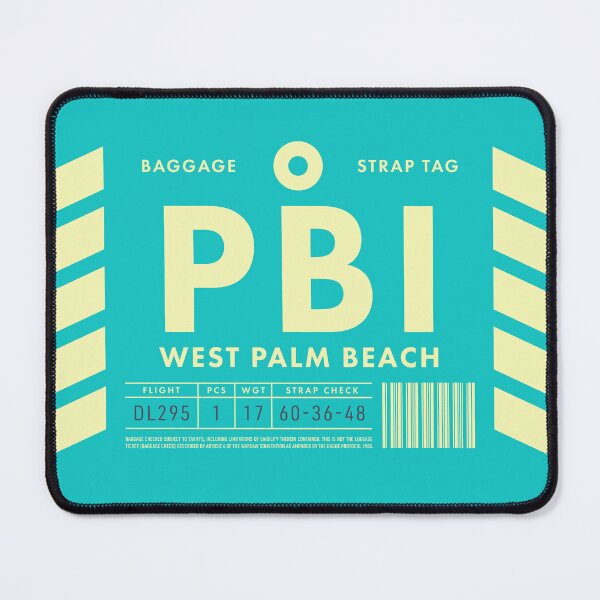Item preview, Luggage Tag D - PBI West Palm Beach Florida USA designed and sold by VoodooCircus.