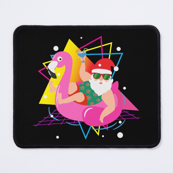 Item preview, 80s Funny Pool Party Santa Sunglasses Flamingo Christmas designed and sold by sundae-artisan.
