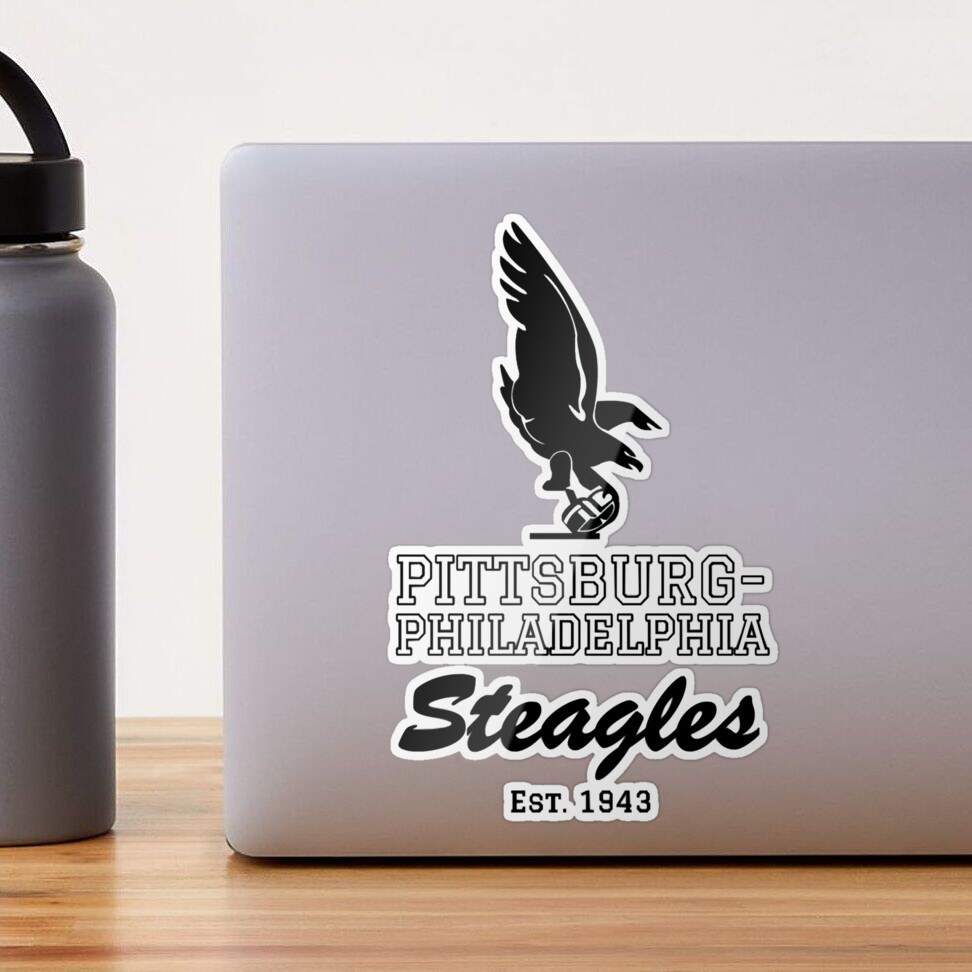 Custom Steagles 1943 Phil Pitt Steagles Logo Football Fans Steagles Long  Slee Sticker By Custom-designs - Artistshot