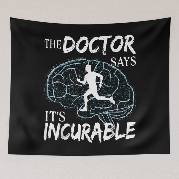 Item preview, Runner Jogger Brain The Doctore Says It's Incurable  designed and sold by aumarian.