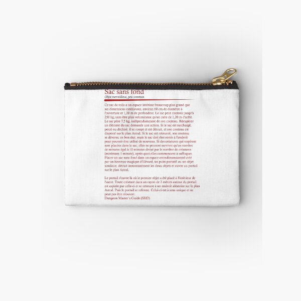 Item preview, bottomless bag designed and sold by CoupCritique.