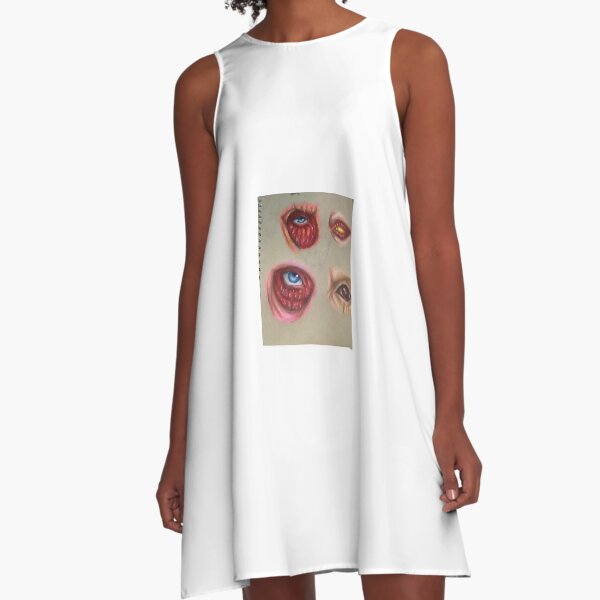Ojos de titanes Vestido acampanado