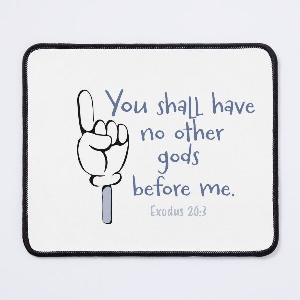 Item preview, No Other Gods Before Me- Exodus 20:3 designed and sold by eloisehides.