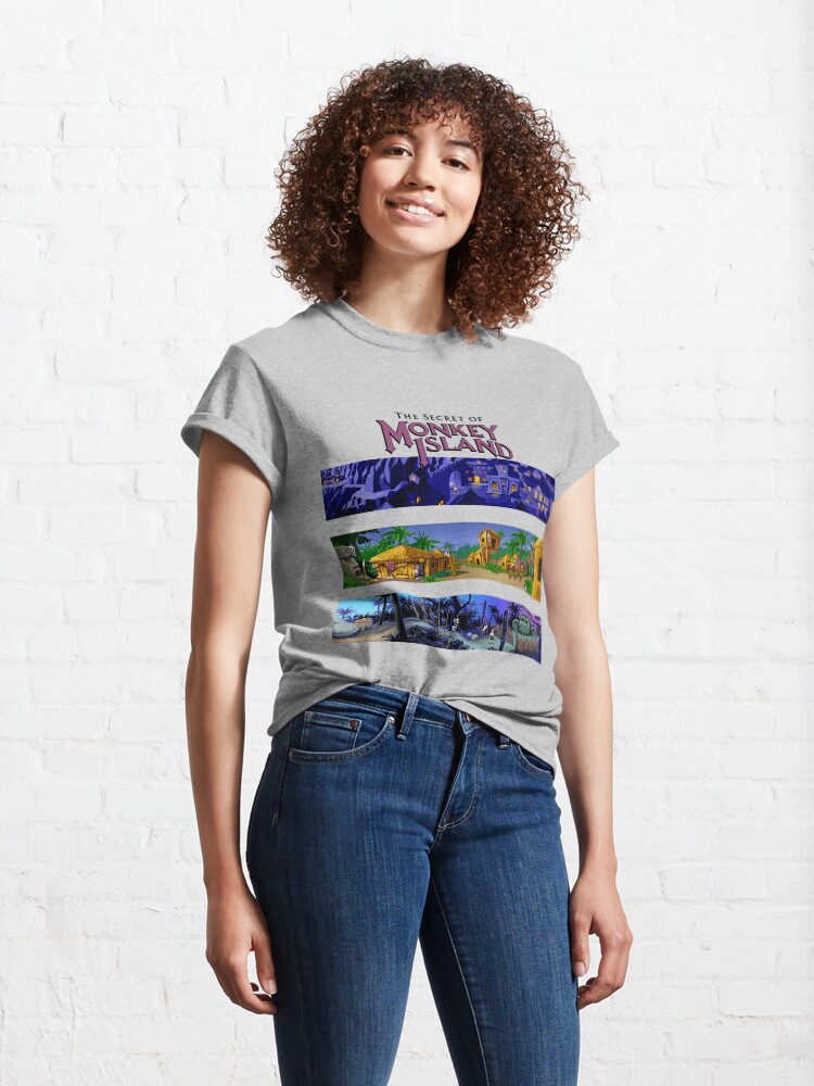 secret of monkey island t shirt
