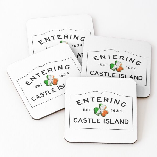 Item preview, Entering Castle Island Road Sign - South Boston, Massachusetts w/Shamrock designed and sold by SouthShorePics.