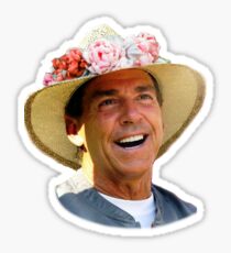 Nick Saban, flower crown Sticker