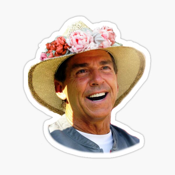 Nick Saban, flower crown Sticker