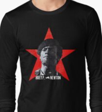 Black Panther sticker tshirt huey newton Long Sleeve T-Shirt