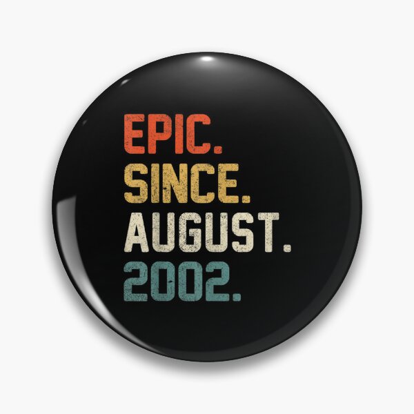 Item preview, 20th Birthday 20 Year Old Gifts Epic Since August 2002  designed and sold by aumarian.