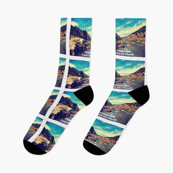 Artikelvorschau, Arkansas River Canon City Colorado Retro-Weinlese entworfen und verkauft von TastefulTees.