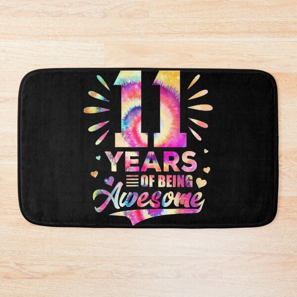 Item preview, 11 Years Of Being Awesome 11th Birthday 11 Years Old Tie Dye  designed and sold by aumarian.