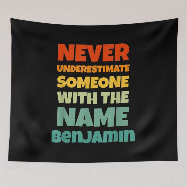 Item preview, Never Underestimate Benjamin Funny Name Benjamin  designed and sold by aumarian.