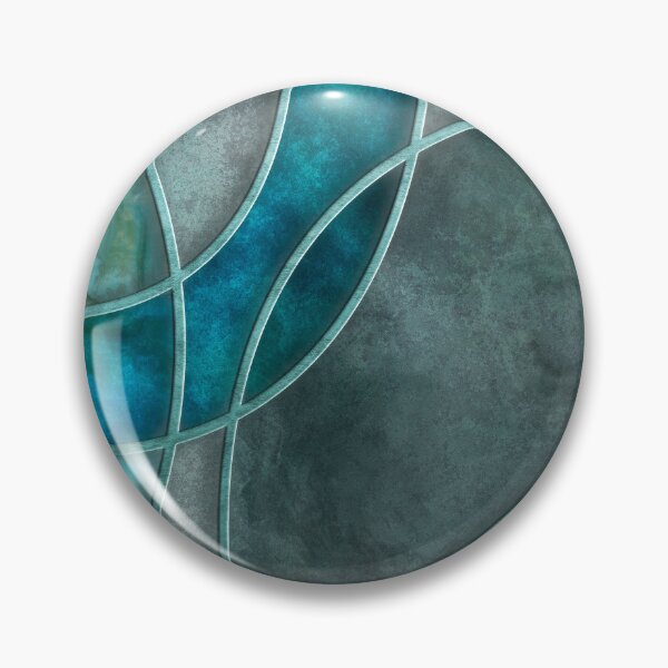 Item preview, Turquoise Teal Layered Shapes Abstract Art designed and sold by artsandsoul.