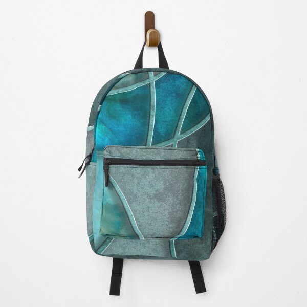 Item preview, Turquoise Teal Layered Shapes Abstract Art designed and sold by artsandsoul.