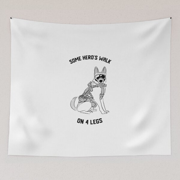 Item preview, Veteran Dog Hero Tee designed and sold by EmilyE445.