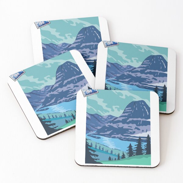 Item preview, Glacier National Park, Alaska national park service design designed and sold by Beyond-Life.