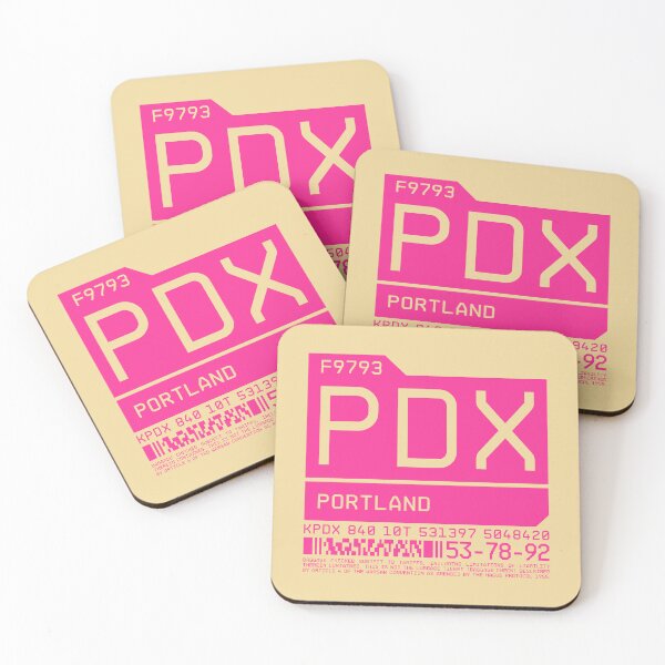 Artikelvorschau, Luggage Tag C - PDX Portland USA entworfen und verkauft von VoodooCircus.